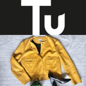 Tu Faux Suede Blazer with pockets